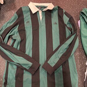 Malbon x Adidas Go-To Long Sleeve Rugby Polo Shirt